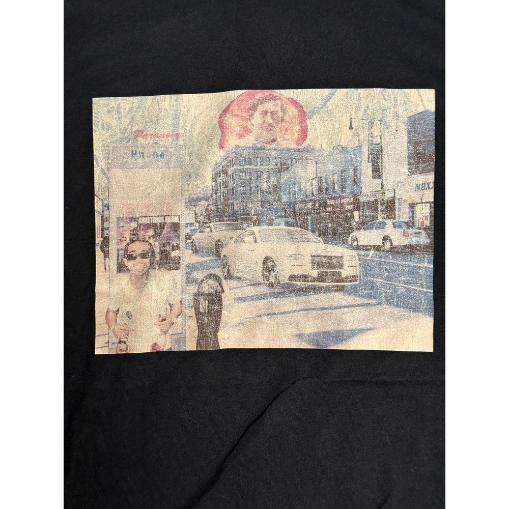 Y2K Max B T Shirt Screen Print L Jerzees Tag Wavy Silver Surfer